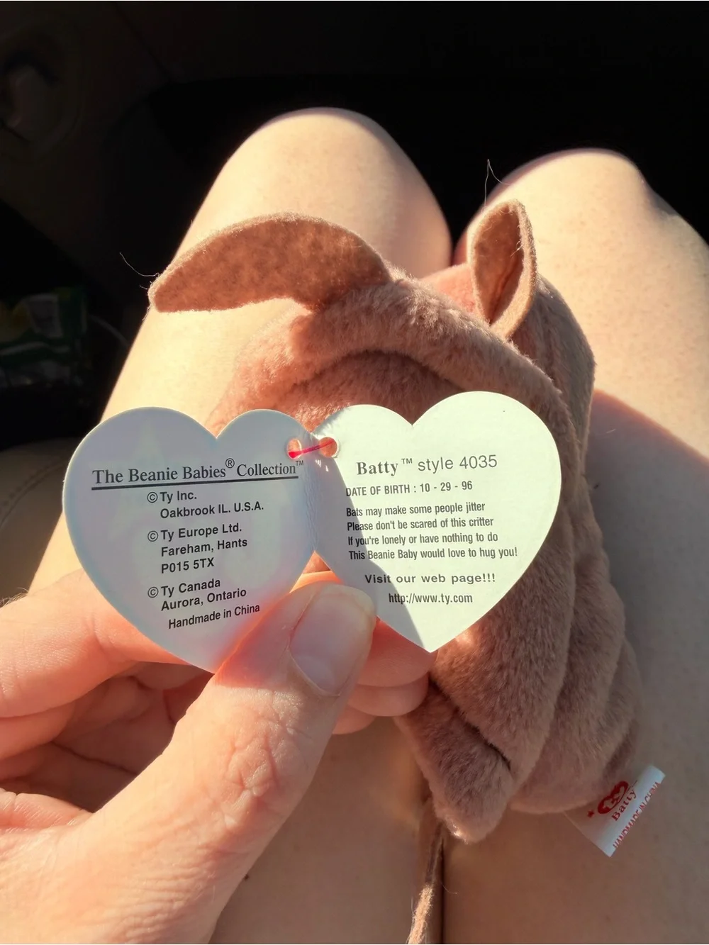 Ty RARE ORIGINAL BEANIE BABY BATTY WITH ERRORS